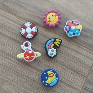 Colorful Space and Nature Themed Kids Croc Shoe Charms Miscellaneous